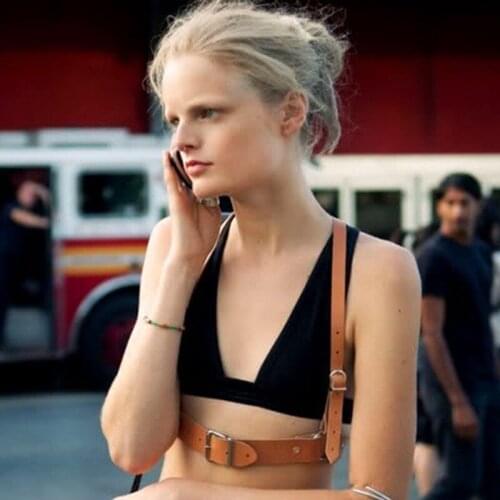 HARNESS sexy women ,Dark Rock street strap body harness cool collar around neck adjustable buckles waist belts