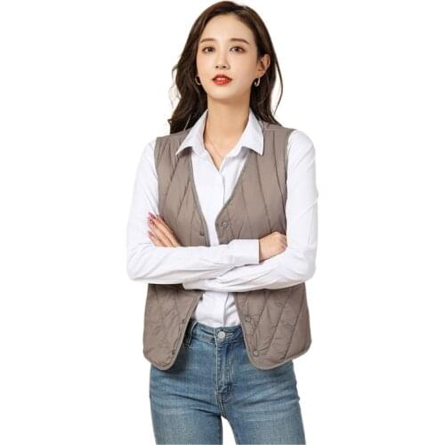 Womens Padded Cotton Vest, Woman Jacket for Winter， Plus Size Wide Leg Pants and Matching Vest ，Solid Argyle Sweater Vest
