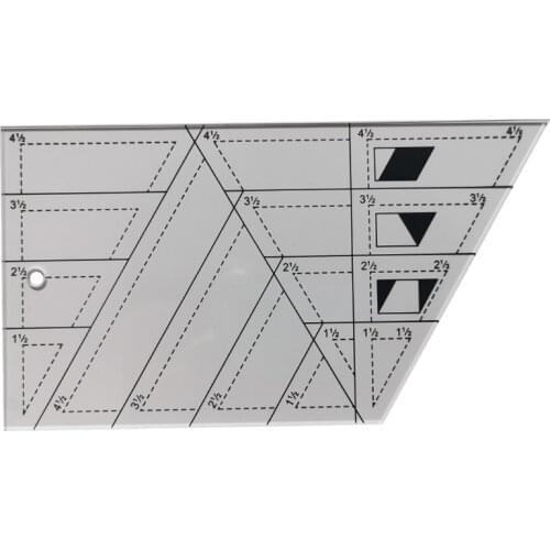 Patchwork Ruler wholesale 1pcs Acrylic Material Multifunction Quilting Ruler Shaped Like A Trapezoid Good Quality Sewing Tool