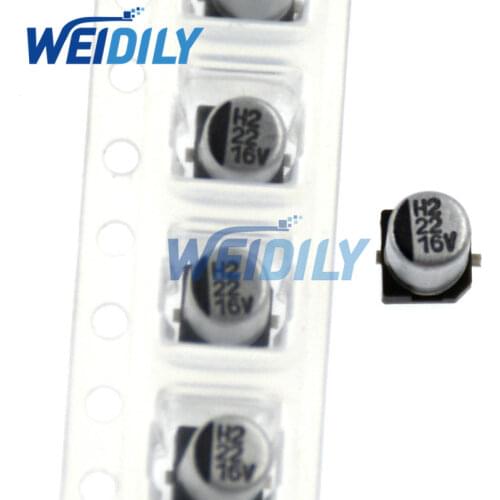 20PCS/LOT 22UF 16V 4mm*5.4mm SMD Electrolytic Capacitor 16v 22uf
