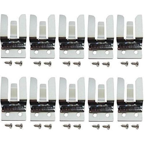 Lot of 10pcs Metal Mic Holder Clip for Workman MH2 Meter CB Ham Radio Walkie Talkie Screw In Microphone Ham Speaker Hanger