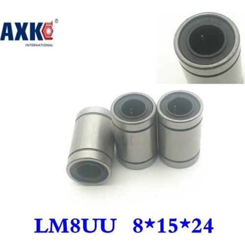 100pcs/lot Free shipping LM8UU 8mm Linear Ball Bearing CNC Linear Bearings LM8
