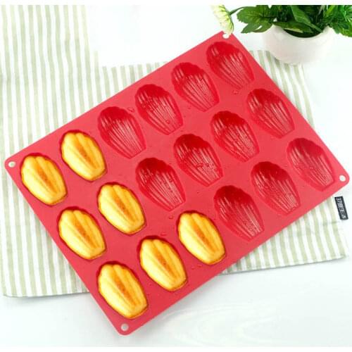 18 Even Madeleine Shell Silicone Madeleine Cookie Mold Silicone Shell Biscuits Cake Bakeware Tools Silicone Bakeware Mould