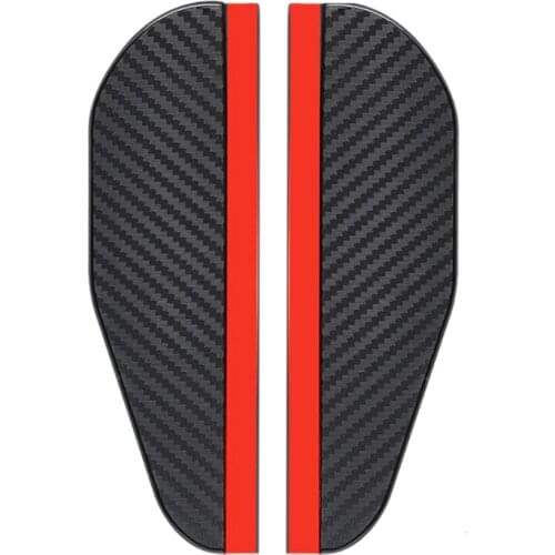 2 Pcs PVC Carbon Fiber Look Car Side Rear View Mirror Rain Eyebrow Visor Sun Shade Snow Guard Weather Shield Cover