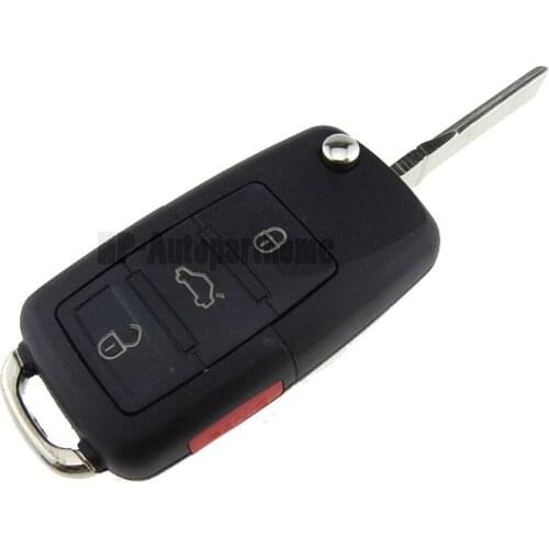 4 BTN Flip Car Remote Key Shell for Volkswagen VWJetta Golf 4 5 Passat B5 B6 Tiguan Beetle Polo Bora Anahtar For SEAT SKODA