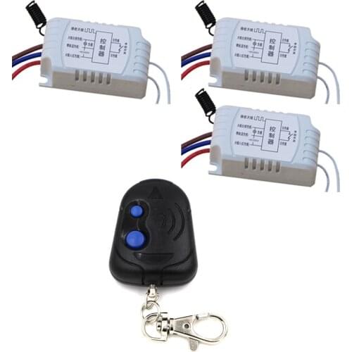 AC220 Wireless Remote Control Switch Remote Controller With Manual Function Receiver Transmitter for Electrical Curtain Lighting