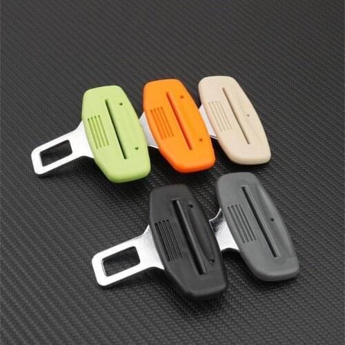 Car Seat Belt Fork Fork Pick Head Stopper Bayonet Plug Safety Clip Car Interior Decoration Lock Blue Red Black Yellow