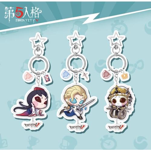 Game Identity V Naib Subedar Joseph Freddy Riley Michiko Anime Cosplay Acrylic Figure Keychain Charm Pendant Decor Keyring Gifts