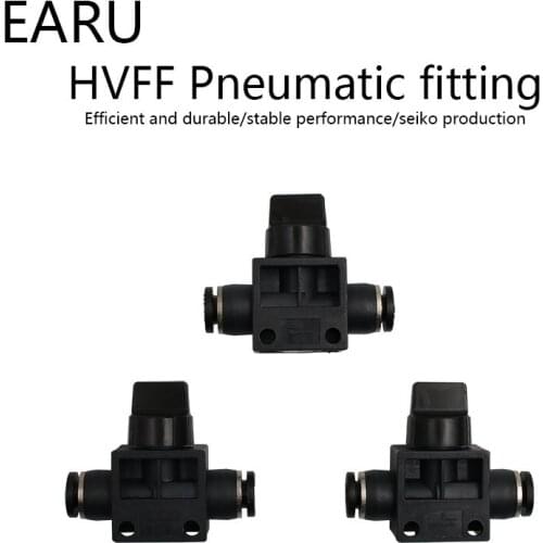 Black Pneumatic Air 2 Way Quick Fittings Push Connector Tube Hose Plastic 4mm 6mm 8mm 10mm 12mm Pneumatic Parts