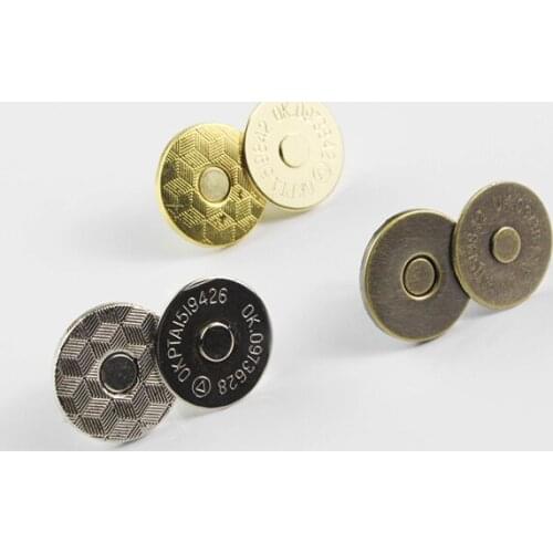 Dia.14mm Magnetic snaps fasteners handbag craft buttons - Chose silver ,gold ,antique ,Gunmetal
