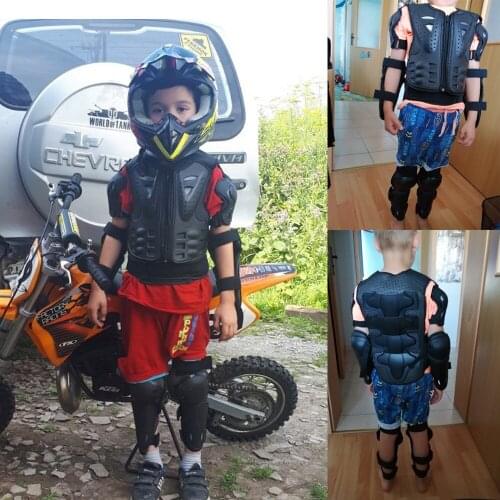 For Height 0.8-1.3M Child Latka ребёнок мальчик Body Protect Armor Motocross Armour Vest Skating waistcoat With Knee Guard Boys