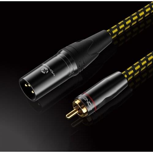 GUSUO RCA to XLR Canon 3Pin 3P Male Female Cable Mic Microphone Audio Stereo Microphone Wire Cord