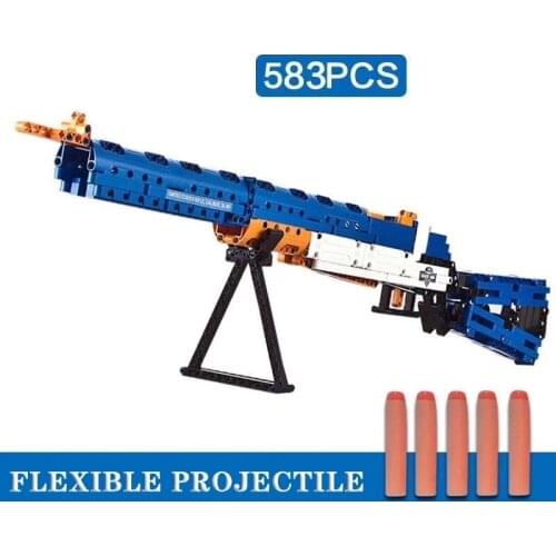 583PCS Caliber M1 Shot Guns Building Blocks Military City Technical Model Lever Action Toys For Kids Childrens Gifts