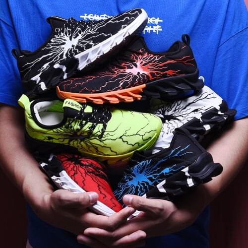 Mens and Womens Running Shoes Breathable Fashion Sneaker Unisex Leisure Shoes Plus Size 36-46