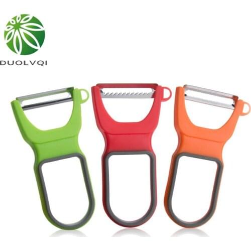3pcs/Lot Stainless Steel Vegetable Paring Knife Multifunctional Fruit Planers Colorful Household Fruit Peeler Planing Tools
