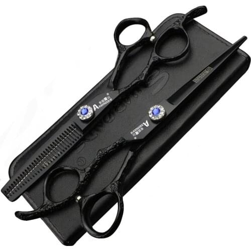 Left-handed hairdressing scissors special stylist scissors for beauty salons Japan 440C steel special scissors for hair salons