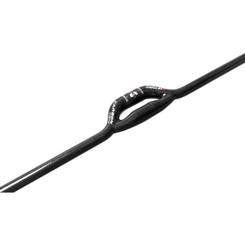 Full carbon handlebar dual riser flat bar 3K glossy T700 carbon 25.4mm 31.8mm 600/620/640/660/680/700MM