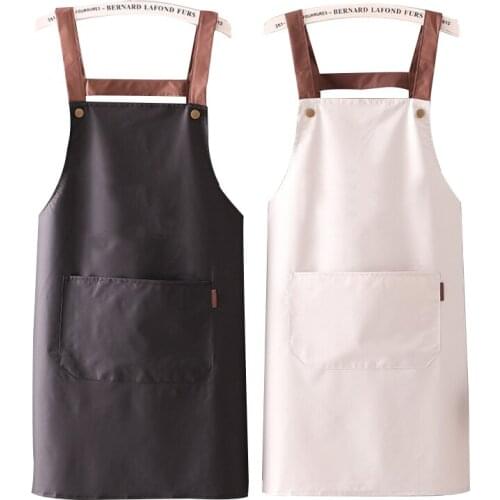 Advertising apron logo printing waterproof oil-proof female fashion milk tea restaurant hotel nail work clothes for adult