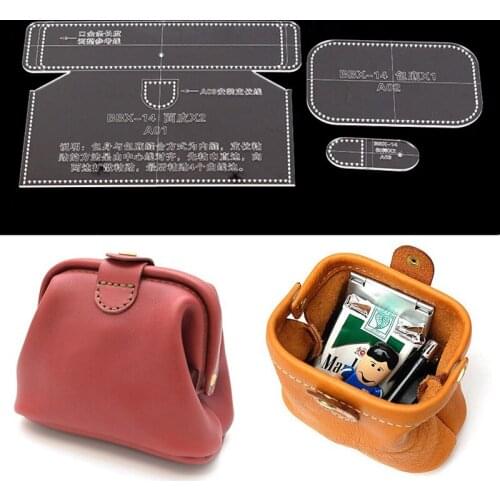 BBX-14 Handbag Acrylic Template Wallet Leather Pattern Acrylic Leather Pattern Leather Templates for Bags