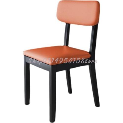 Modern And Simple All Solid Wood Soft Chair Back Chair Stool Light Luxury Dining Chair Leisure Desk Computer Chair
