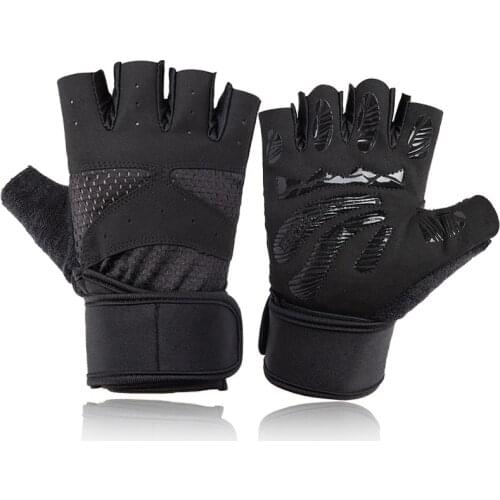 Half Finger Sports Gloves Training Weightlifting Crossfit Non-slip Shockproof Breathable Wrist Support Gloves for Men Women