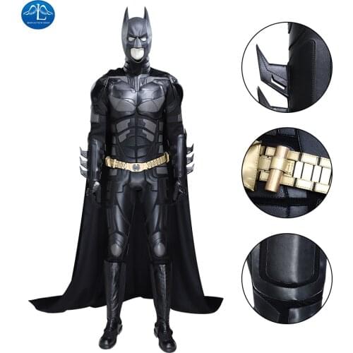 The Dark Knight Rises Cosplay Bruce Wayne Jumpsuit Fancy Superhero Carnival Halloween Men Costumes halloween costume Men