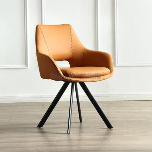 Warm Yan Light Luxury Dining Chair High-end Home Comfortable Sedentary Office Chair Living Room Chair Negotiation Chair Bedroom