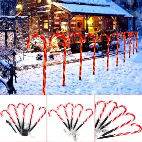 USB/Solar Energy Christmas Cane Lights Merry Christmas Decor for Home 2020 Christmas Tree Ornaments Xmas Gifts New Year 2021