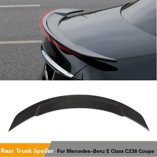 Carbon Fiber Rear Trunk Spoiler Boot Lip Wing Spoiler For Mercedes-Benz E Class C238 Coupe 2019 2020