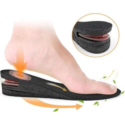 1 Pair Increased Insole Invisible Inner Raised Pad Sports Comfort Warmth Full Pad Full Pad Sports Shock Absorption pad Heel Pads