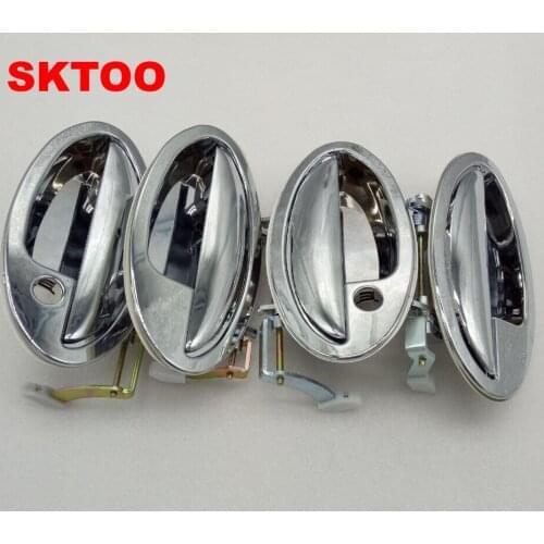 4pcs/1Set Car Exterior Outside Door Handle Set Chrome Cover for LIFAN 520 520i Lifan Breez Car Styling Accessories