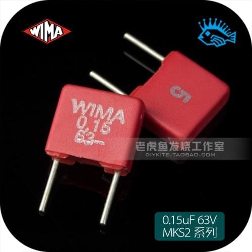 5pcs/50pcs 0.15uF 63V MKS2 series Original brand new German WIMA film capacitor 150nF 154