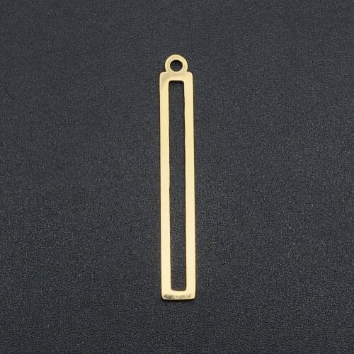 5pcs/lot 100% Stainless Steel Bar Geometric DIY Earring Charm Connector Wholesale Top Quality Findings DIY jewelry making charms