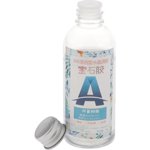 75g AB Glue Crystal Clear Resin Casting for DIY Epoxy Resin Casting Moulds