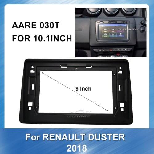 Car Auto Radio Multimedia fascia for RENAULT DUSTER 2018 Fascia Dash Kit Install Panel Stereo Plate Trim Bezel Adapter Console