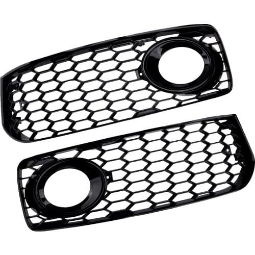 Beler 8T0807681 8T0807682 1 Pair Front Lower Bumper Fog Light Grill Cover Trim fit for Audi A5 S-Line S5 B8 RS5 2008 2009-2012