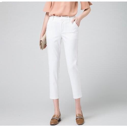 2020 Autumn Winter Middl Aged Women Warm Velvet Elastic Waist Casual Straight Pants Female Trousers