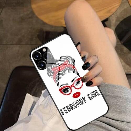 Birthday Girls Phone Case Glass Phone Case For iphone 12 11 Pro Max XS XR X 8 7 Plus SE2 Case