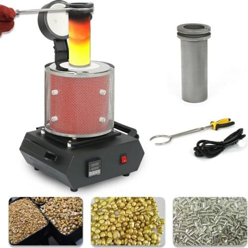 110V/220V 3KG Digital Metal Melting Furnace Refining Kiln Gold Silver Alloy Aluminum