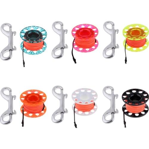 Diving Finger Spool Diving Wreck Reel Water Scuba Snorkeling-10m Orange Line Durable and Reliable Swimming Diving Pool Access