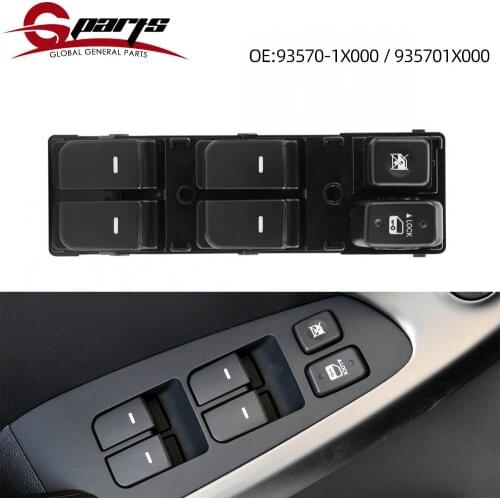 93570-1X000 935701X000 Front Door Driver Side Electric Power Window Master Switch Button Fit For Kia FORTE Cerato 2010 2011 2012