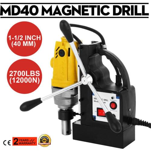MD40 Magnetic Drilling Machine 40mm Diameter 125mm Depth 1100W