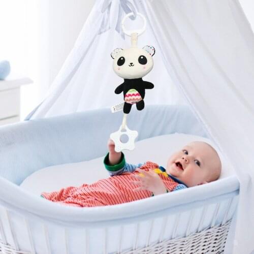 Baby Rattles Mobiles Toddler Crib Toy Bed Bell Musical Mobile Rattle Doll For Newborn Baby Soft Bed Bell Animal Musical Gift