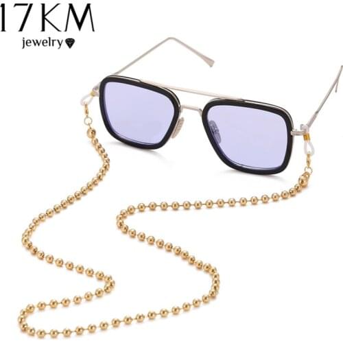 Fashion Chic Glasses Beaded Chain for Women Men Elegant Metal Sunglasses Cords Snake chain for glasses Women 2021 Jewelry