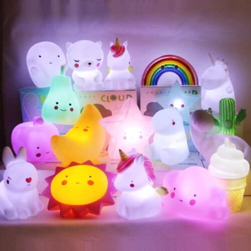 Cartoon Night Light Stars Moon Lights Childrens Day Gifts for Friends Girls Boys Lovers Classmates Birthday Gifts