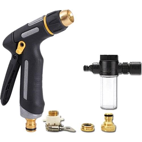 New For Cleaning High Pressure Metal Water Gun Garden Sprayer Car Washing Machine Cleaner Garden Hose Foam Spray Water Gun 2021