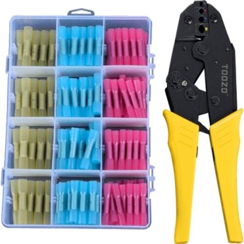 Crimping pliers HS-40J 8 jaw for plug/tube/insulation/non insulating/crimping cap/coaxial cable terminals kit 230mm clamp tools