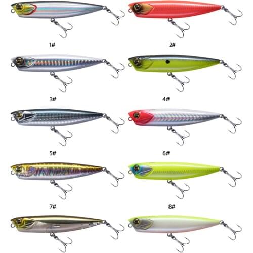 EWE Penicl Lure 65F/85F/100F 100mm/85mm 6.8g/10g/14g FEISHA Floating Wobbl Sitckbait Surface Popper Bass Pike Fishing Bait Lure