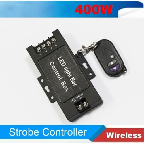 IR Control Remote LED Strobe Flash Warning DRL Daytime Running Lights Fog Work light bar relay harness power switch controller