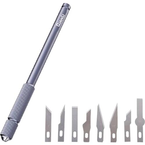 9PCS/Lot Scalpel Knife Non-slip Cutter Engraving Craft Knives Blades for Mobile Phone Laptop PCB DIY Repair Hand Tools